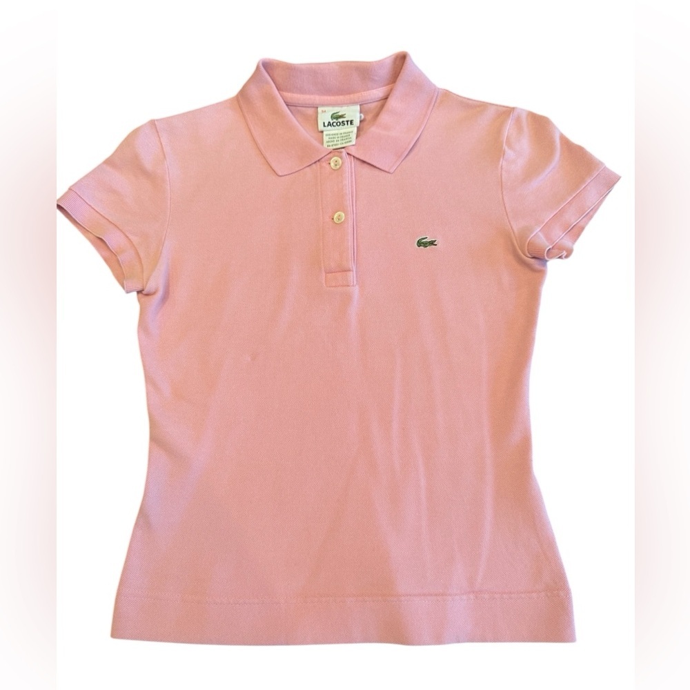 Lacoste Pink Short Sleeve Polo Shirt